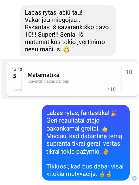 Orintos pranešimas